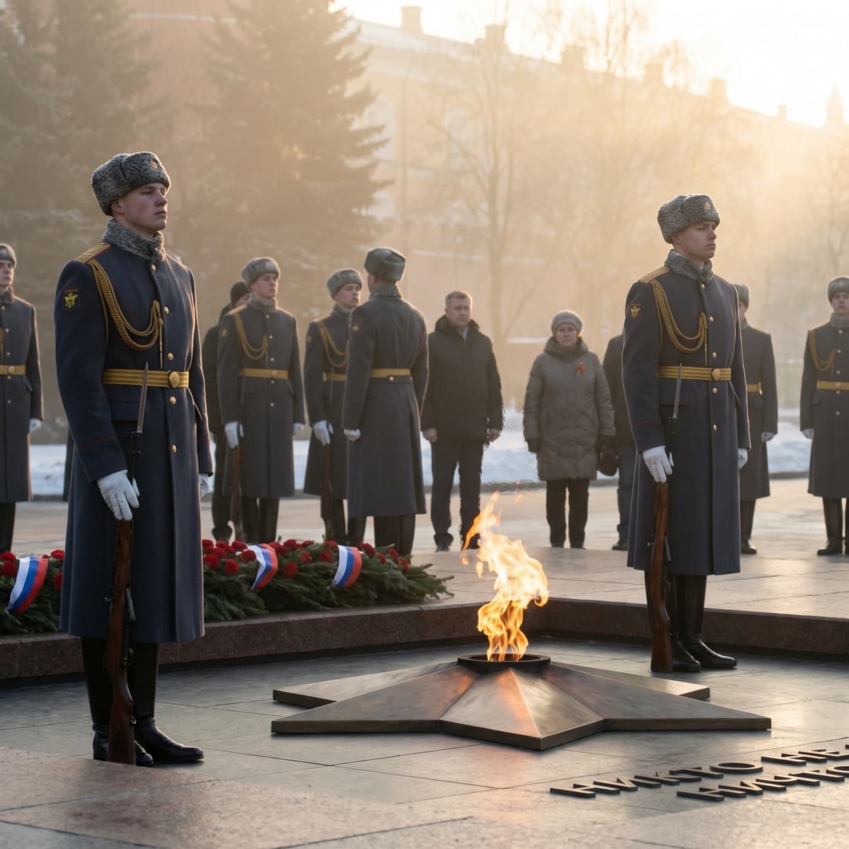 Мужская открытка на 23 февраля — AI-генерация