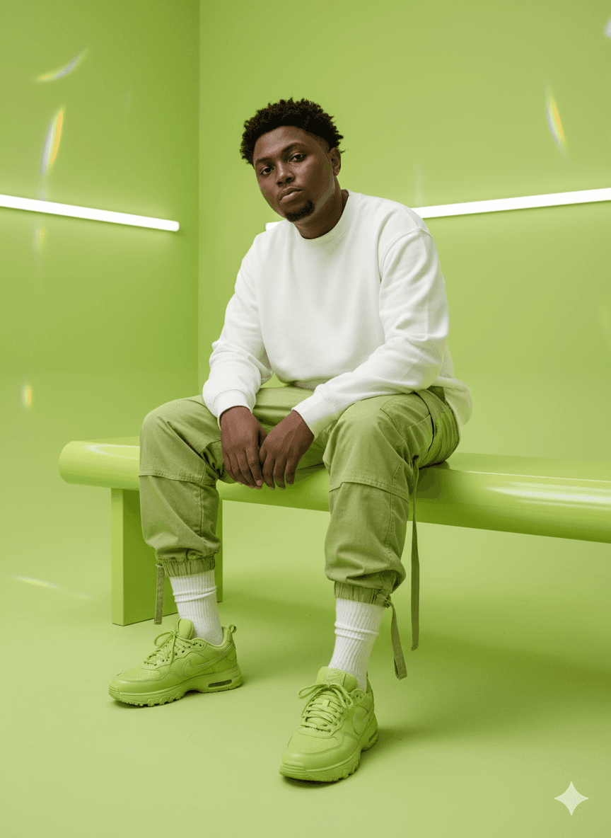 Яркий уличный стиль — промпт для генерации фото нейросетью Nano Banana