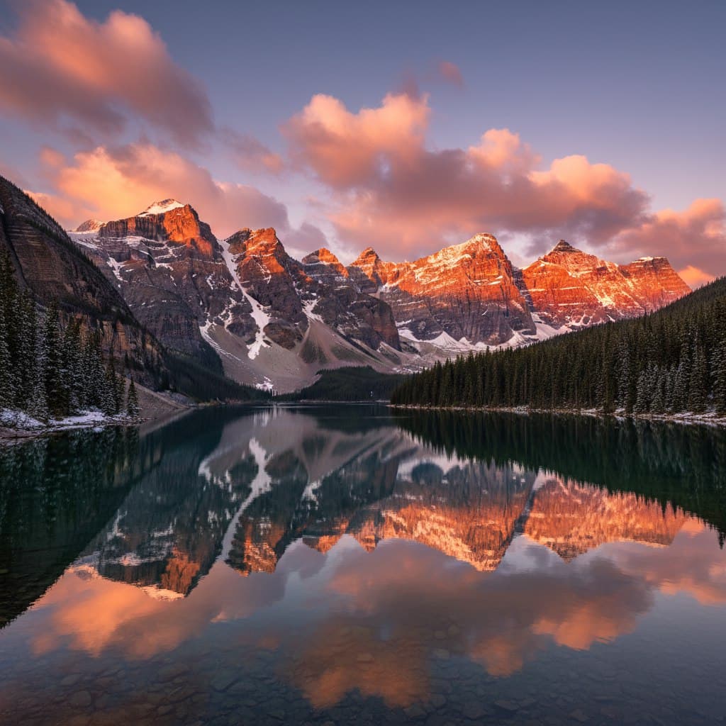 Природный пейзаж — пример генерации видео в Veo 3