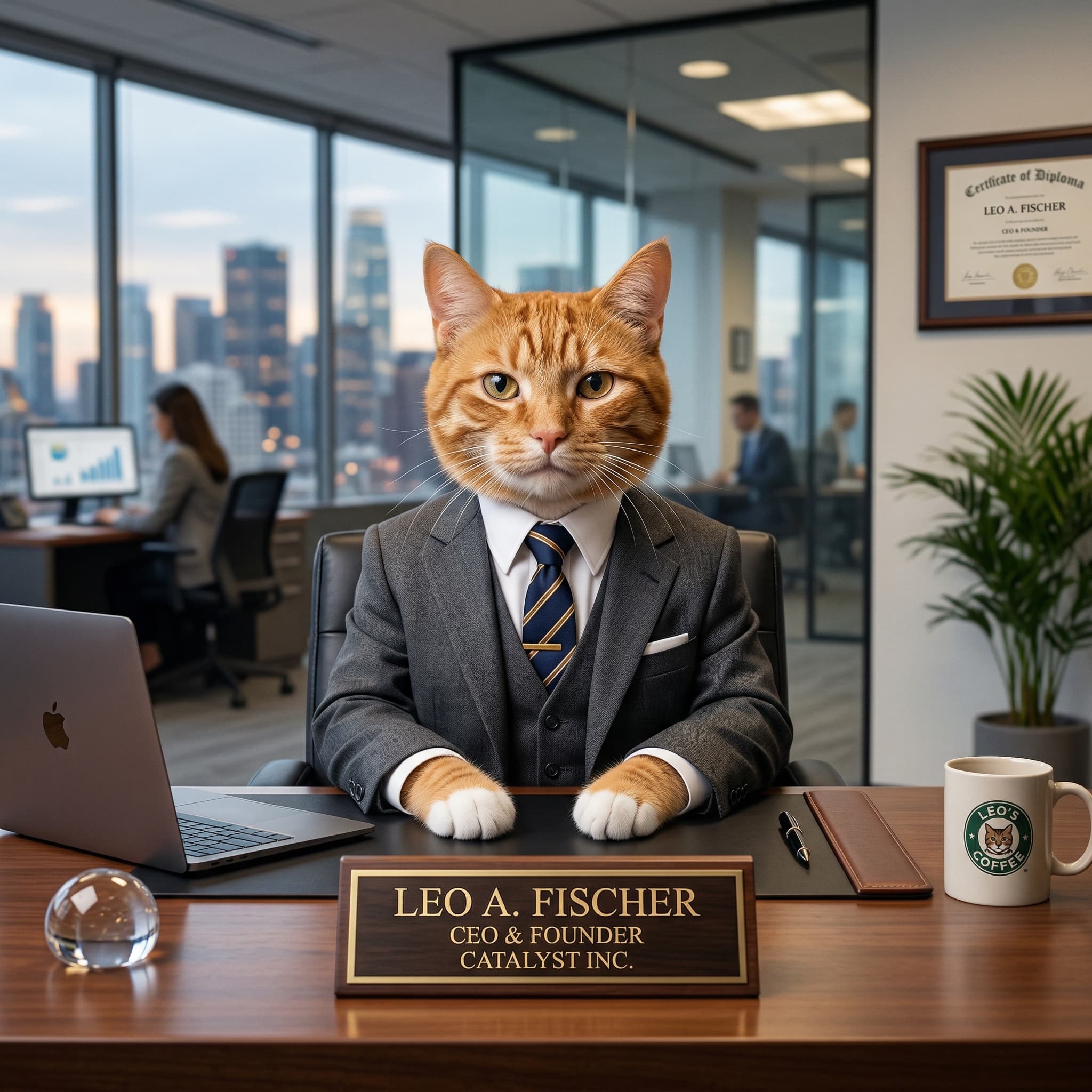 Кот-босс требует отчёт