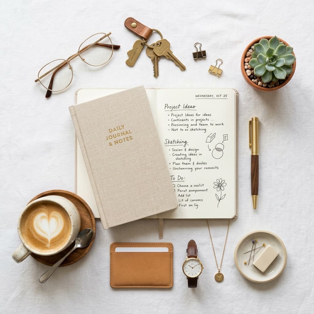 Композиция сверху (flat lay)